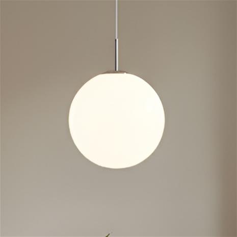 Pyöreä riippuvalo Marike opaalilasia, 40 cm