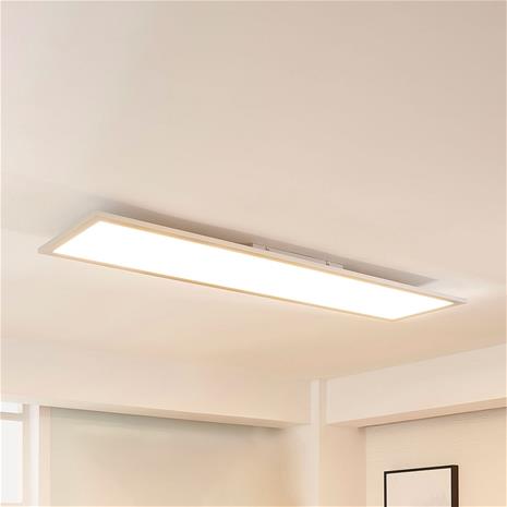 Arcchio Lysander -LED-paneeli CCT 119cm 58W, hopea