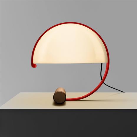 Stilnovo Meta -LED-pöytälamppu E27-LED punainen