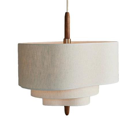 MARKET SET Pebble-tekstiili-riippuvalo creme Ø58cm