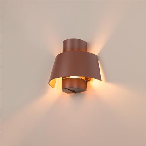 SLV - Photoni Ulko Seinävalaisin Conical Rust SLV