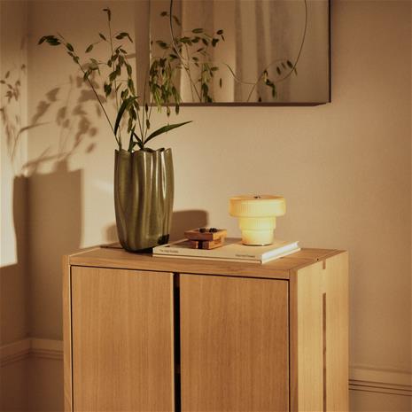 Ferm Living Ripple portaattilamppu 10 cm Kaura