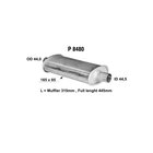 Fenno 860-P8480 yleisvaimennin, Muut autovaraosat