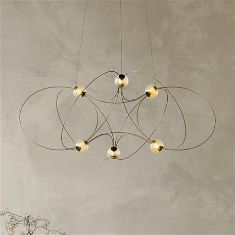 Unknown - Munari 6 Riippuvalaisin (PRE-ASSEMBLED) Kulta DCW