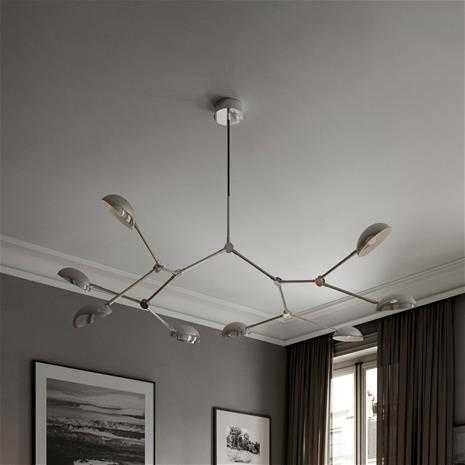 101 Copenhagen Drop Chandelier -kattokruunu Krom