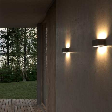 Light-Point Linea W2 seinälamppu switch tune Black, 7ä—30 cm