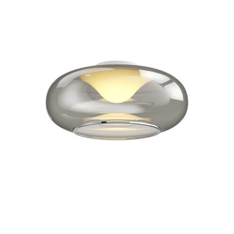 Lasinen LED-kattovalaisin Mijo savunharmaa