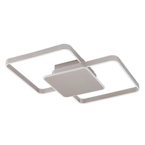 Lucande Kadira -LED-kattovalaisin 70 cm, nikkeli