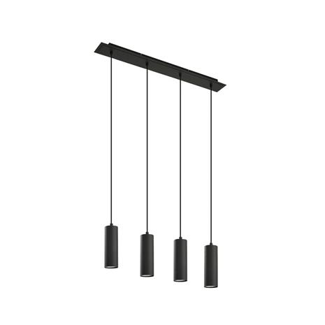 Lindby Joffrey -riippuvalaisin, 4-lamp., musta