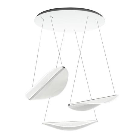 Stilnovo Diphy -LED-riippuvalaisin, 3x, DALI-Push