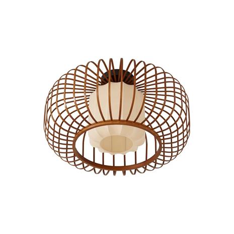 Lindby kattovalaisin Davella, Ø 50 cm, bambu, tekstiili