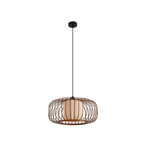Lindby riippuvalaisin Davella, Ø 50 cm, bambu, tekstiili