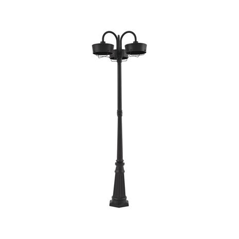 Prios LED-ulkovalaisin Thorus, 204 cm, musta, 3-valo, IP44