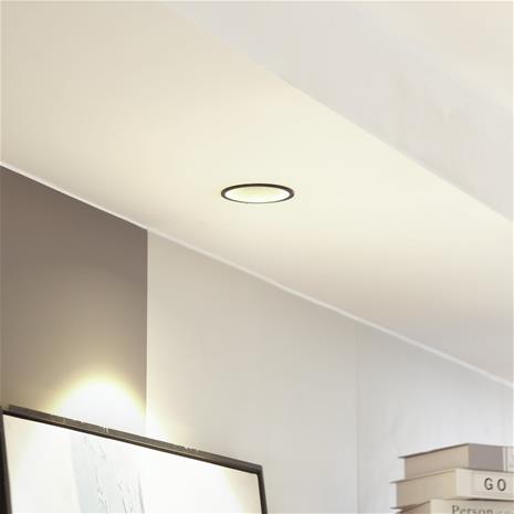 Arcchio LED-alasvalo Niria, musta, 2700K – kuva 3/3