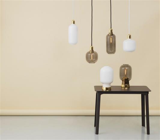 Normann Copenhagen Amp Kattovalaisin Large, Valkoinen/Messing