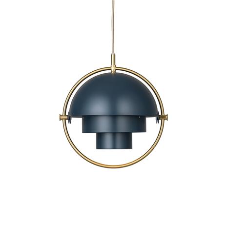 Gubi Multi-Lite Riippuvalaisin ä˜25,5 cm, Messinki/Midnight Blue