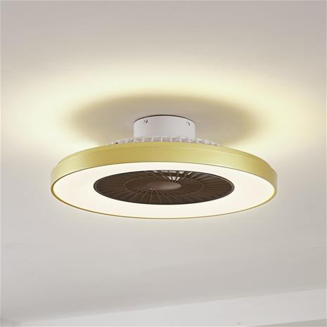 Lindby - Teleo LED Kattotuuletin Messinki