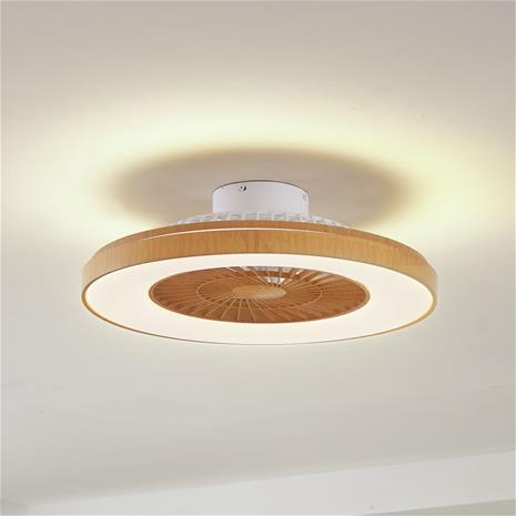Lindby - Teleo LED Kattotuuletin CCT Puu