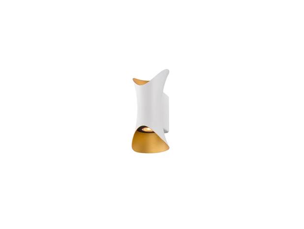 SLV - Modela Seinävalaisin Up/Down White/Gold SLV