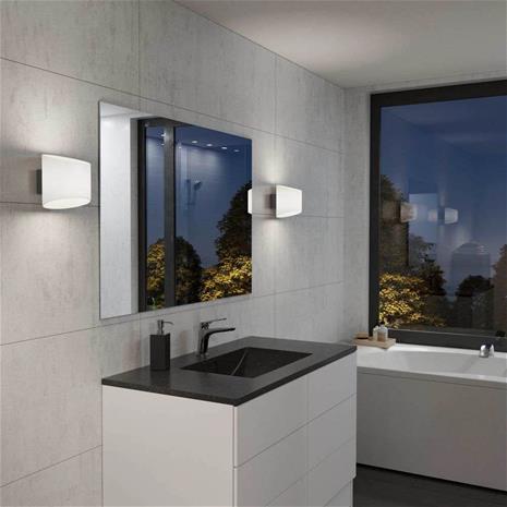 Herstal - Evoke Seinävalaisin IP44 Oval Anthracite/Opaali