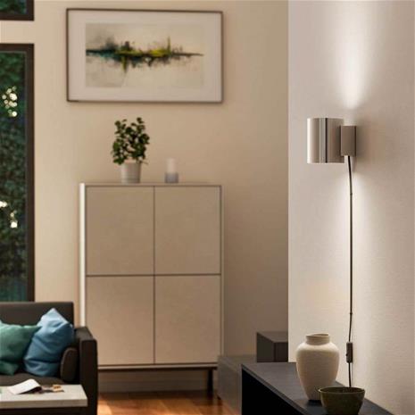 Herstal - Evoke Seinävalaisin IP44 Small Chrome/Chrome