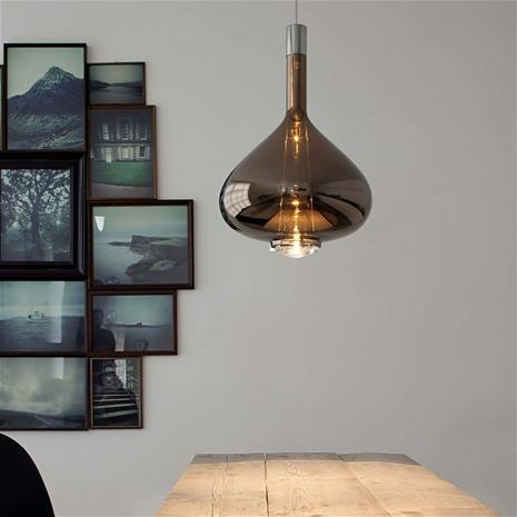 Lodes - Sky-Fall SO Riippuvalaisin Large Glossy Bronze Glass
