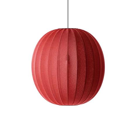 Made By Hand Knit-wit Riippuvalaisin Pyöreä 75 Cm - Kattolamput Polyesteri Maple Red - KW75 MR