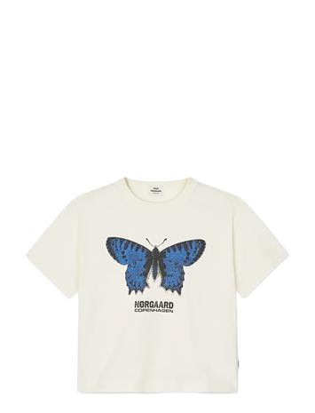 Mads Nørgaard Dry Single Tristi Tee - Cream - 176