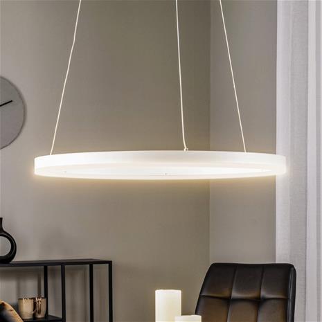 Arcchio Albiona -LED-riippuvalo valkoinen, 60 cm