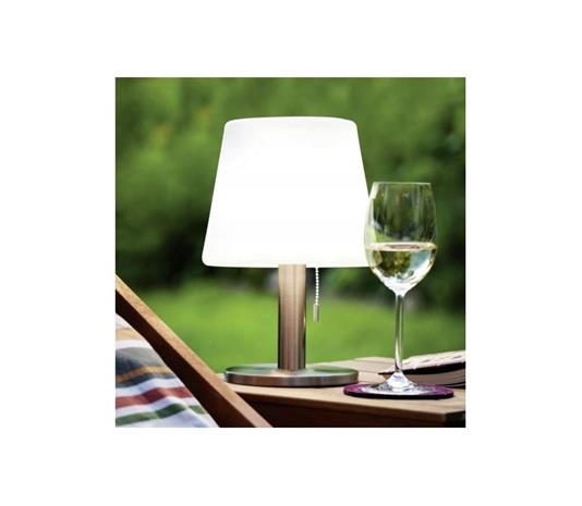 EGLO SOLAR TABLE LAMP SILVER/WHITE