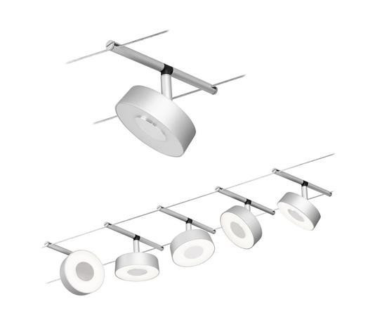 Paulmann Circle -LED-vaijerijärjestelmä 5x, kromi