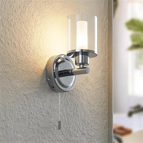 Lindby - Vinza Seinävalaisin Chrome/Clear Lindby