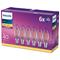 Philips 6 kpl LED E14 Crown 4W (40W) Kirkas 470lm – kuva 1