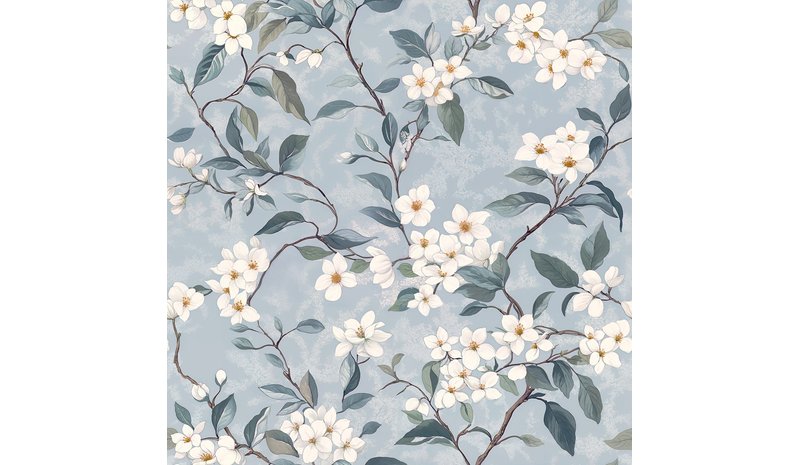 Ingalill Blue - 1045601-05 Tapetti – kuva 1/3