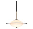 Halo Design 743599 - Riippuvalaisin kaapelilla ORBIT 1xG9/7W/230V ä˜ 24 cm valkoinen/messinki/savunvärinen
