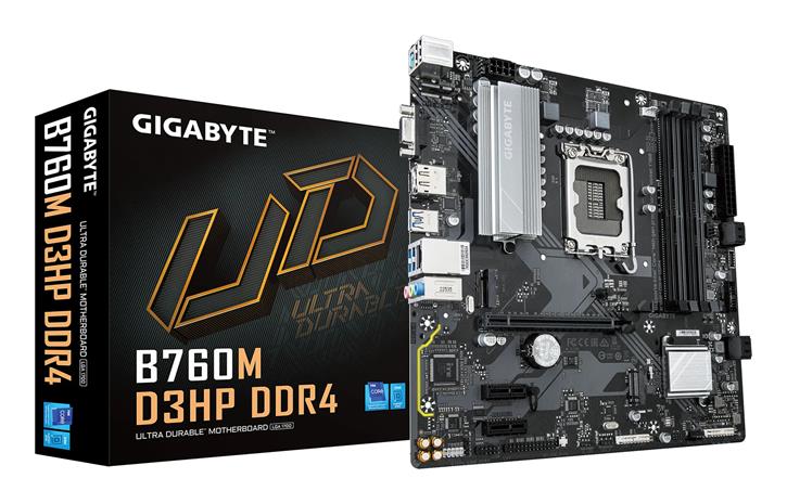 GIGABYTE B760M D3Hp DDR4 Emolevy - Intel B760 Express - Intel LGA1700 socket - DDR4 RAM - Micro-ATX