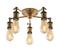 Endon 97244 - HAL-kohdevalaisin 5xE27/40W/230V messinki – kuva 1