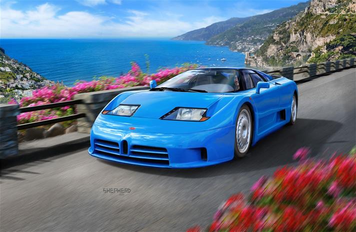 Revell Model Building Kit - Bugatti EB110 1:24 - 148dlg.