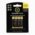 Powerton AAA paristot, 1.5 V, 4 kpl