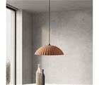 Ondaluce - Riippuvalaisin kaapelilla RUSTIC 1xE27/15W/230V halkaisija 50 cm betoni/ruskea