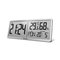 ELDONEX ECL-1110-SL - Digitaalinen seinäkello TimeCheck 4xAA hopea – kuva 1