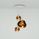 Melt Trio Round riippuvalo, Ø 81 cm, kulta Tom Dixon - Olohuone - Design - Muovi - Monilamppuinen