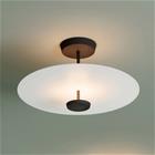 Flat LED-kattovalaisin 2-lamppuinen Ø 55 cm valkoinen Vibia - Olohuone - Skandinaavinen - Metalli