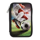 Dino World - Action World Double Pencil Case Football - Dark Grey