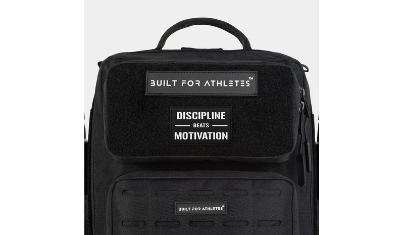 Built for Athletes Discipline Beats Motivation BBYT Patch – kuva 1/2