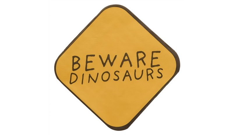 Lautasliinat - Beware Dinosaurs, 16 kpl – kuva 1/1