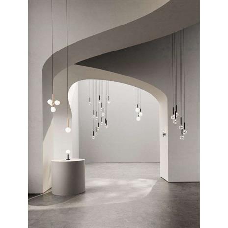 Nuura Miira 6 Kattokruunu 470 Mm Rock Grey / - Kattolamput Lasi Kirkas - 2031021