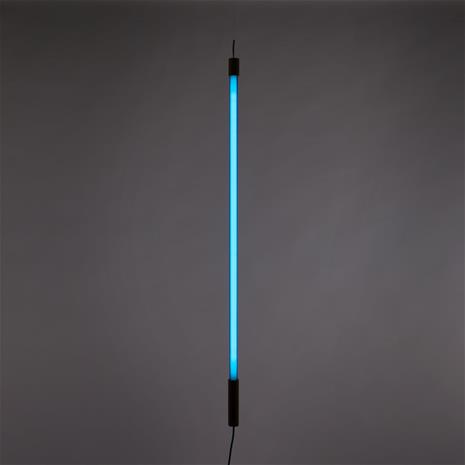 LED-lattiavalaisin Linea puuta, sininen