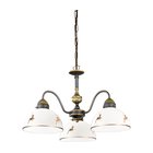 Kolarz 731.83.150 - Elegantti kattokruunu ketjulla NONNA 3xE27/75W/230V, peurakoristeinen, ruusukultainen