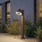 Soran LED-pylväsvalaisin, metallia, korkeus 60 cm, ruskea, IP44 Lindby - Moderni - Yksilamppuinen